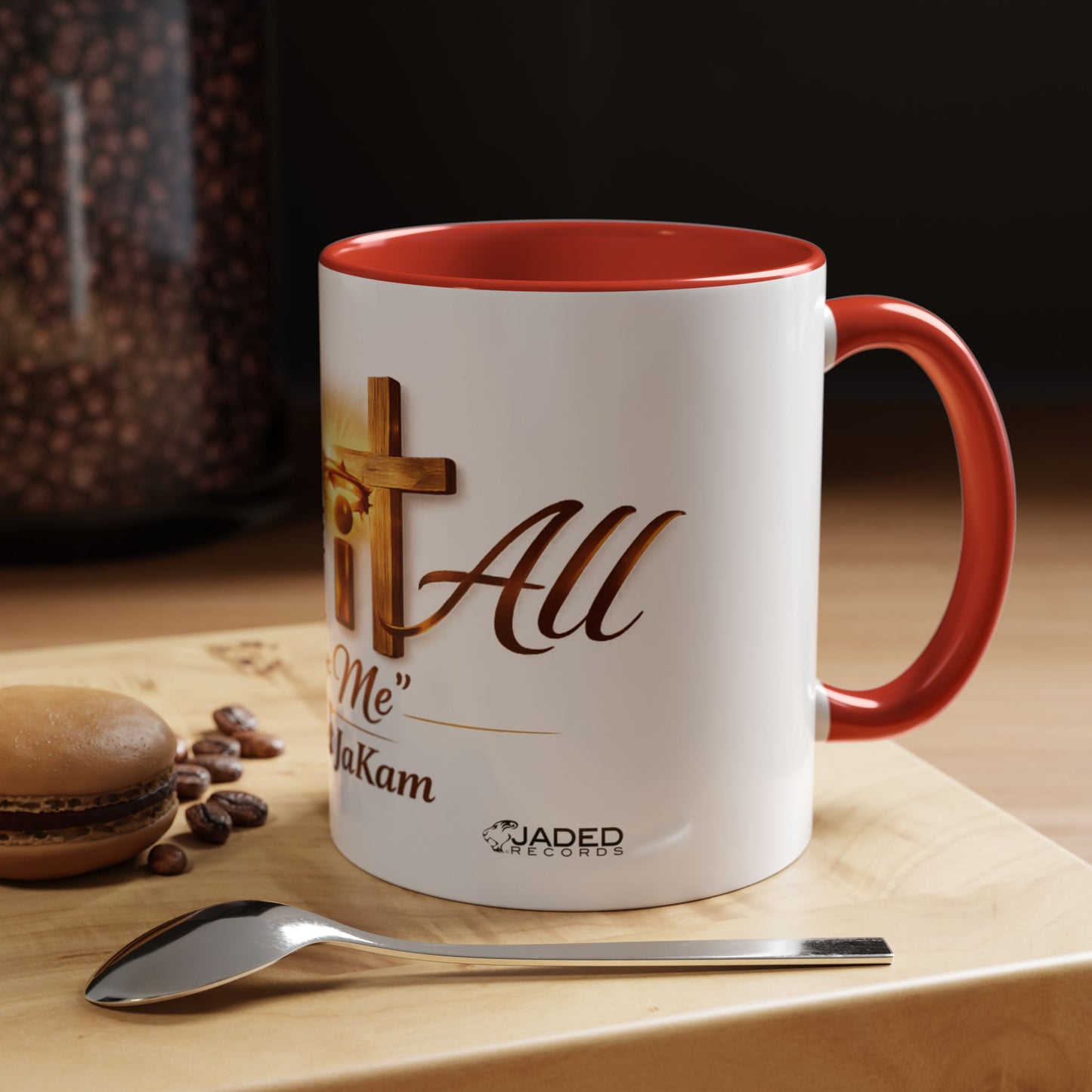 Christian Accent Coffee Mug - "Gave It All For Me" Cross Design (11/15oz)