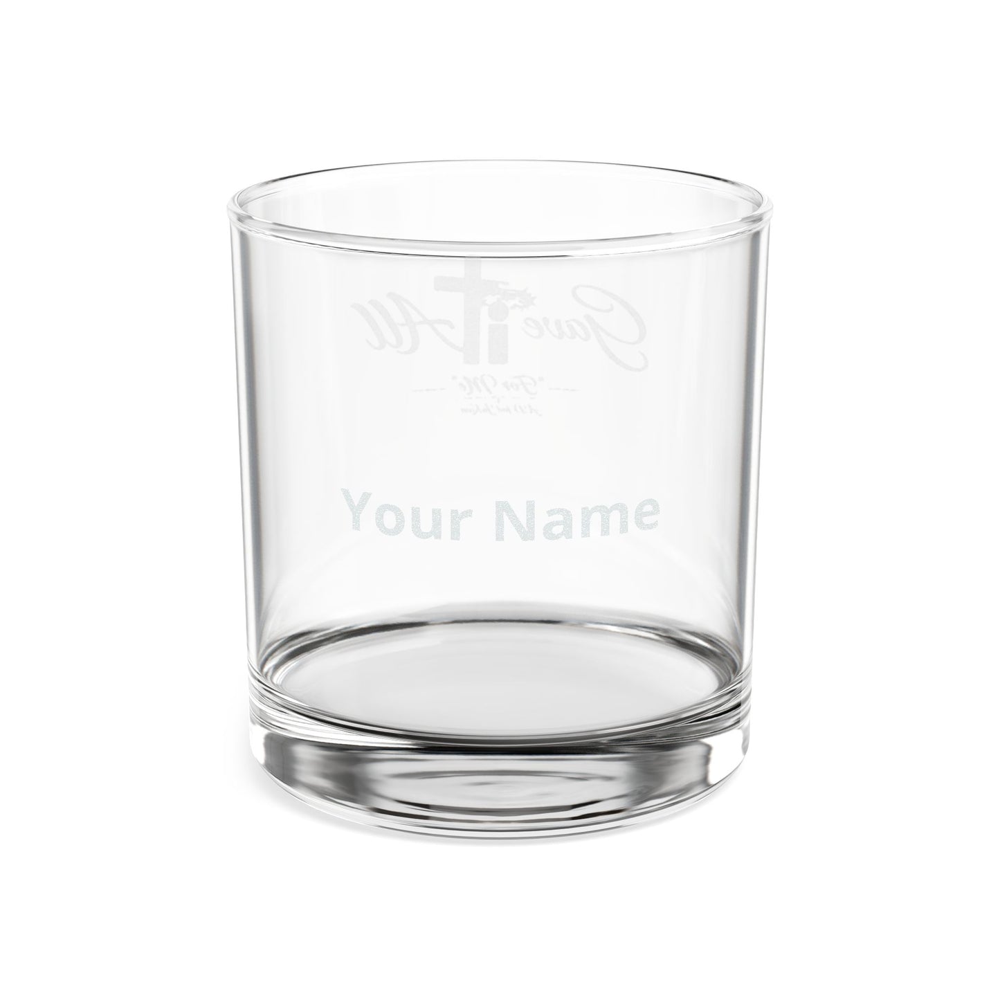 Engraved Whiskey Glass 10.5oz — Jaded Records Logo