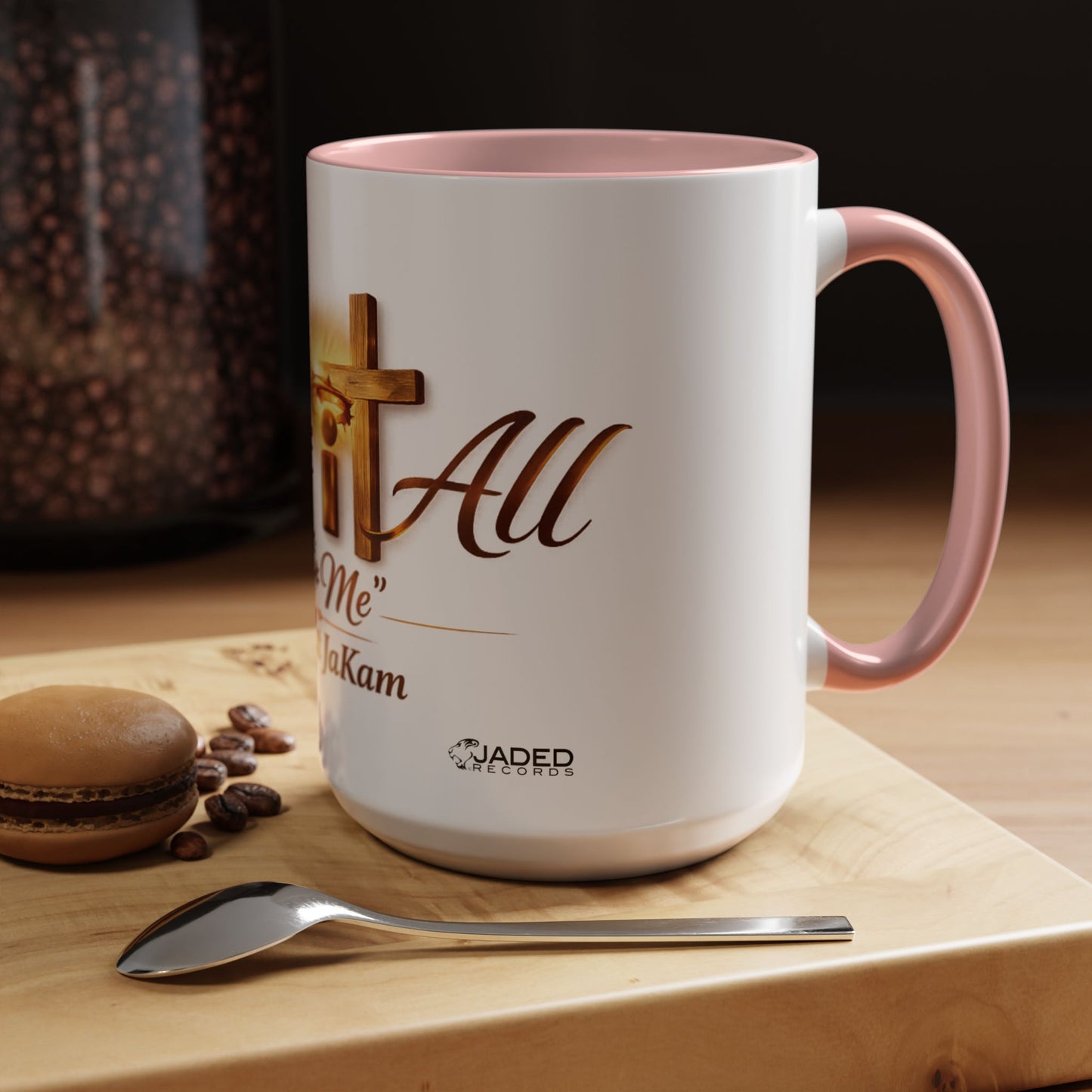 Christian Accent Coffee Mug - "Gave It All For Me" Cross Design (11/15oz)