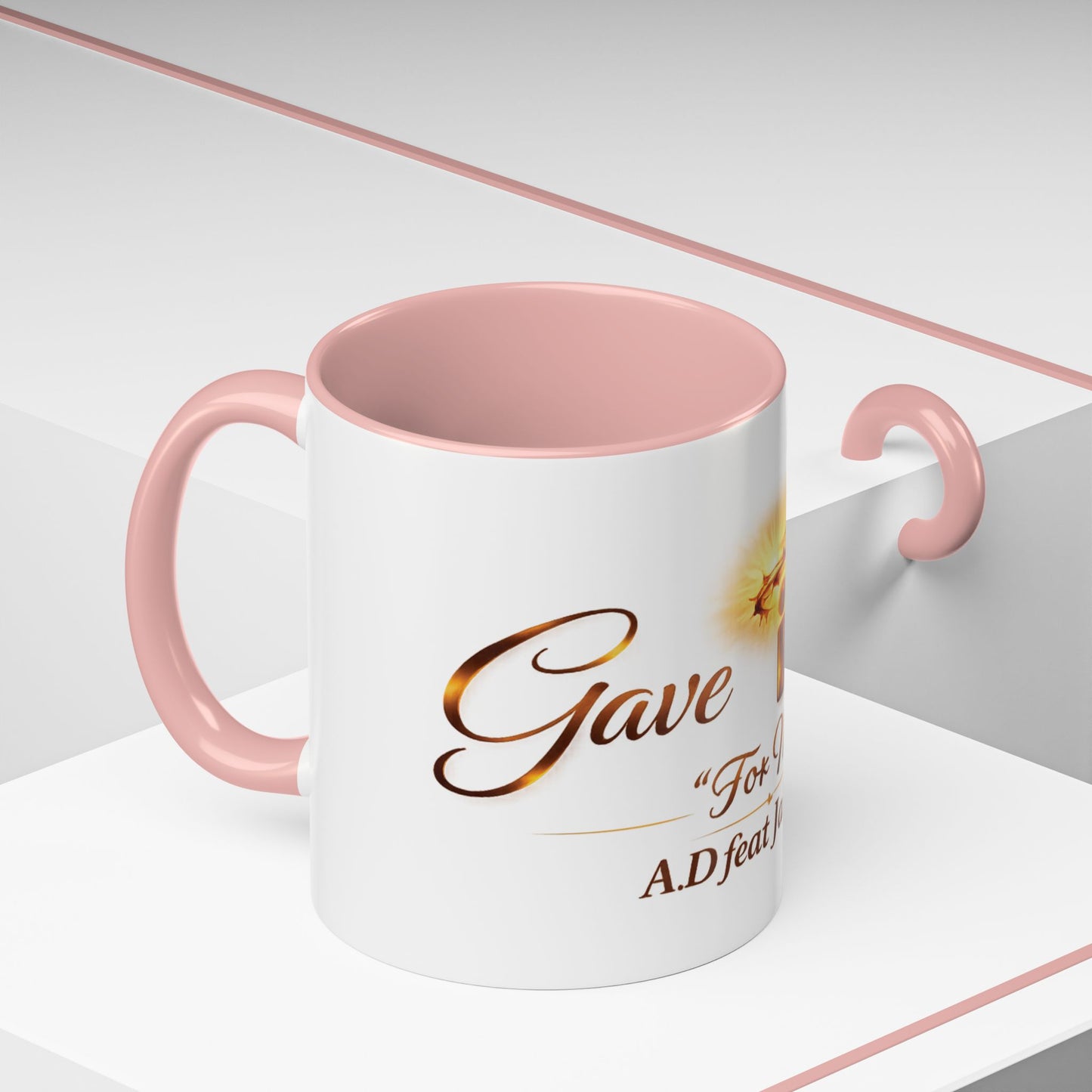 Christian Accent Coffee Mug - "Gave It All For Me" Cross Design (11/15oz)