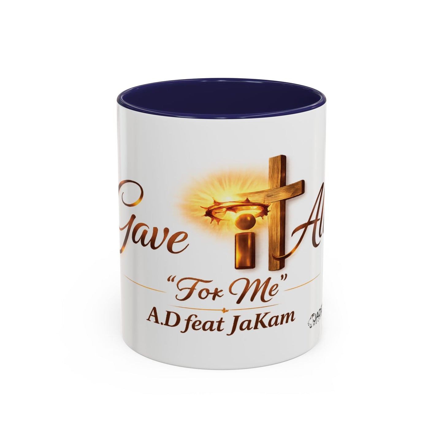 Christian Accent Coffee Mug - "Gave It All For Me" Cross Design (11/15oz)