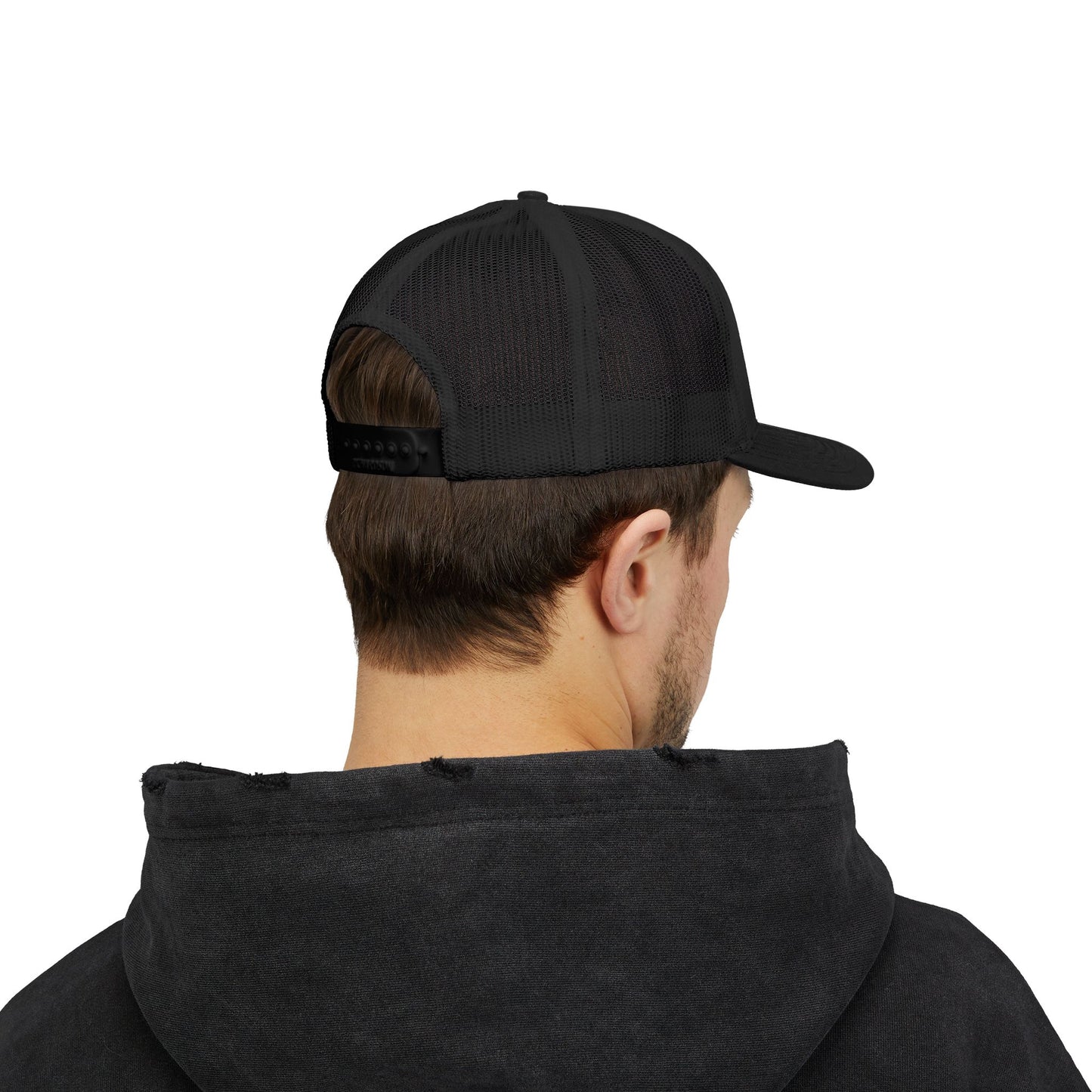 Christian Trucker Cap — "Gave It All For Me" Cross Snapback