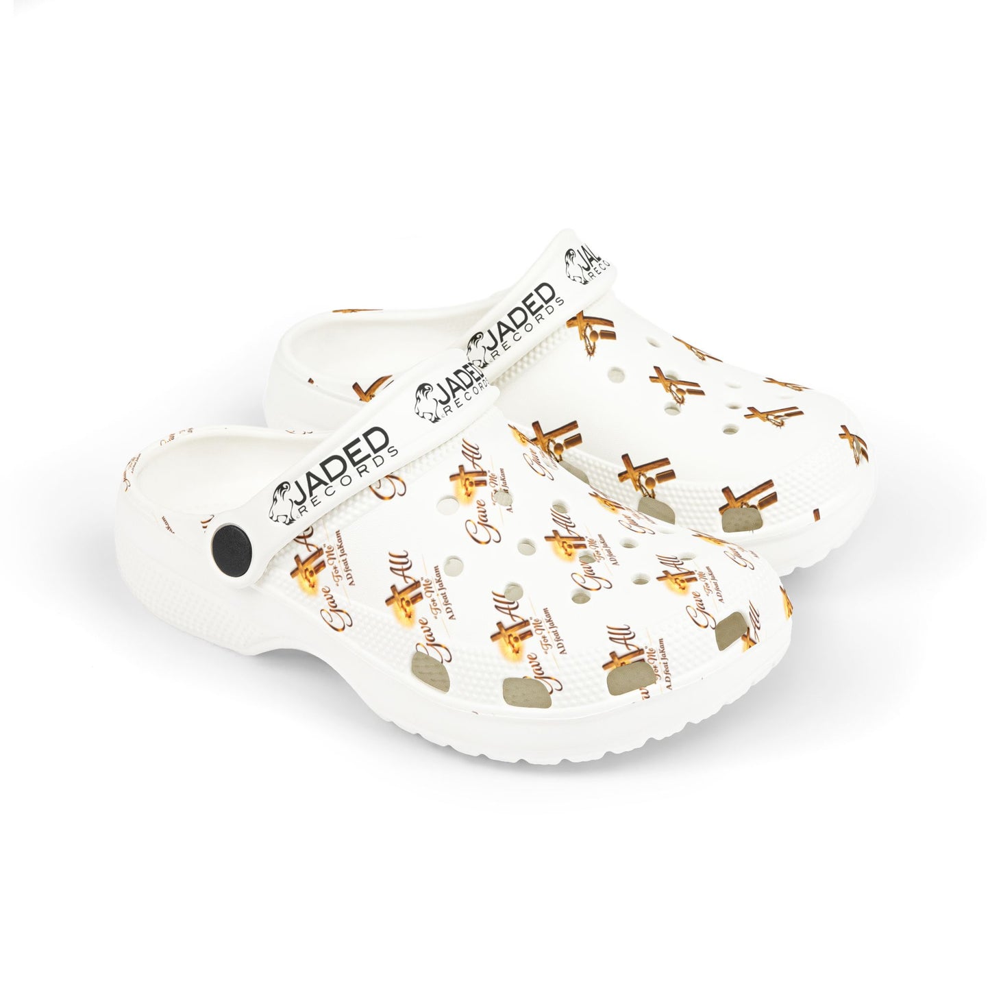Kids Gingerbread Pattern EVA Clogs — Holiday Slip-On Shoes