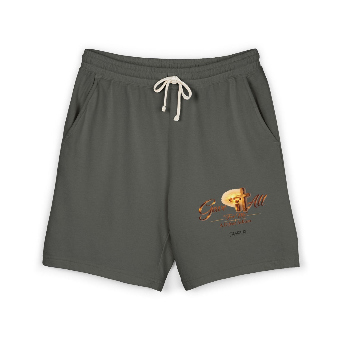 Gave It All Cross Graphic Fleece Sweat Shorts