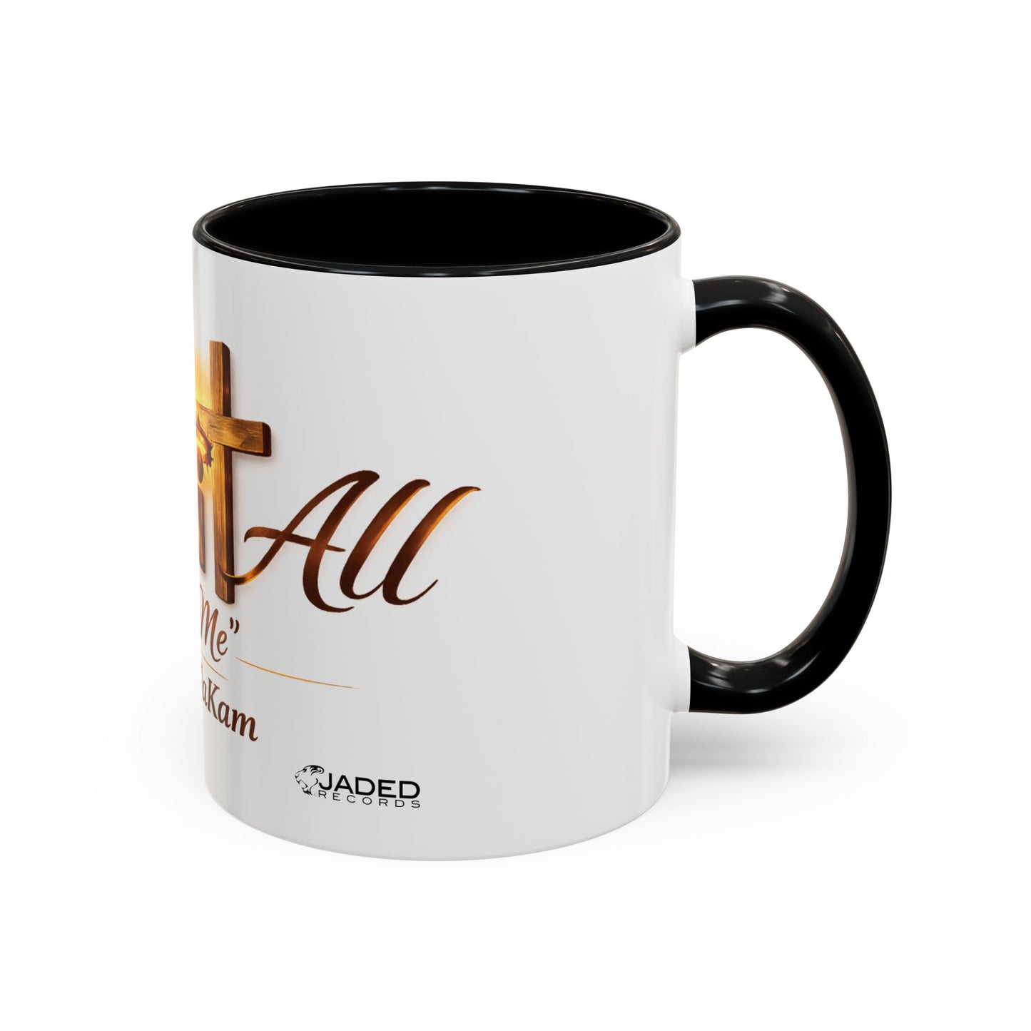 Christian Accent Coffee Mug - "Gave It All For Me" Cross Design (11/15oz)