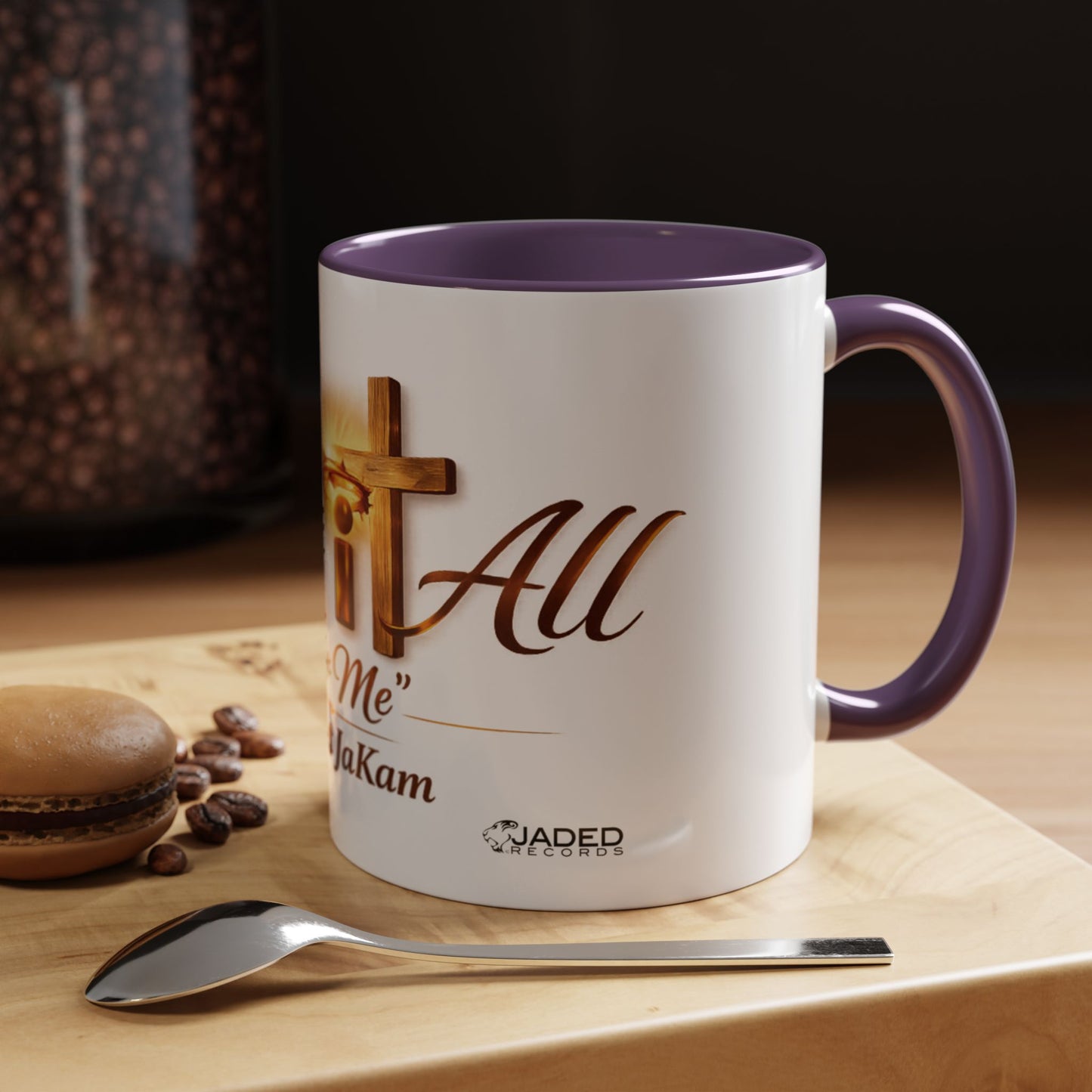 Christian Accent Coffee Mug - "Gave It All For Me" Cross Design (11/15oz)