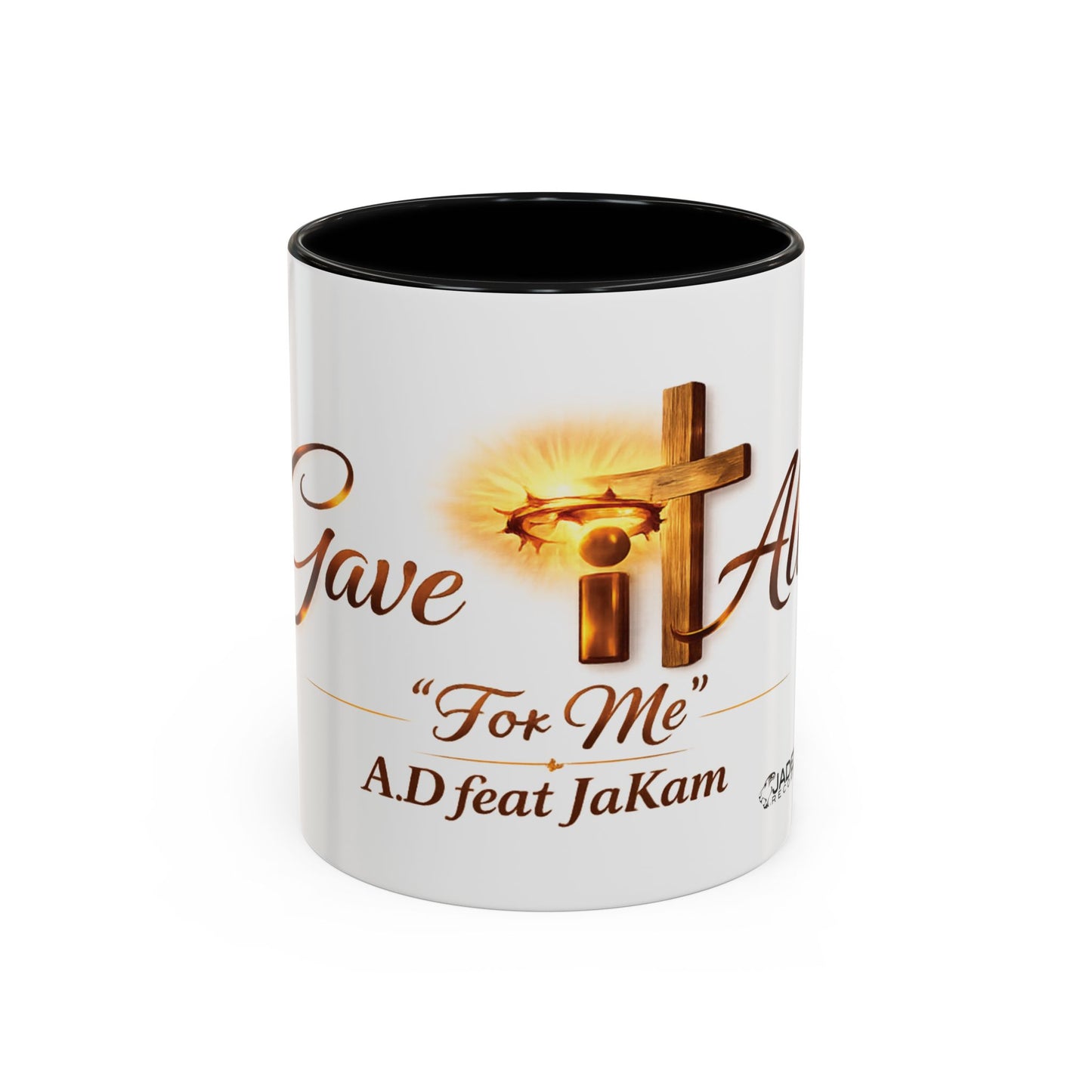 Christian Accent Coffee Mug - "Gave It All For Me" Cross Design (11/15oz)