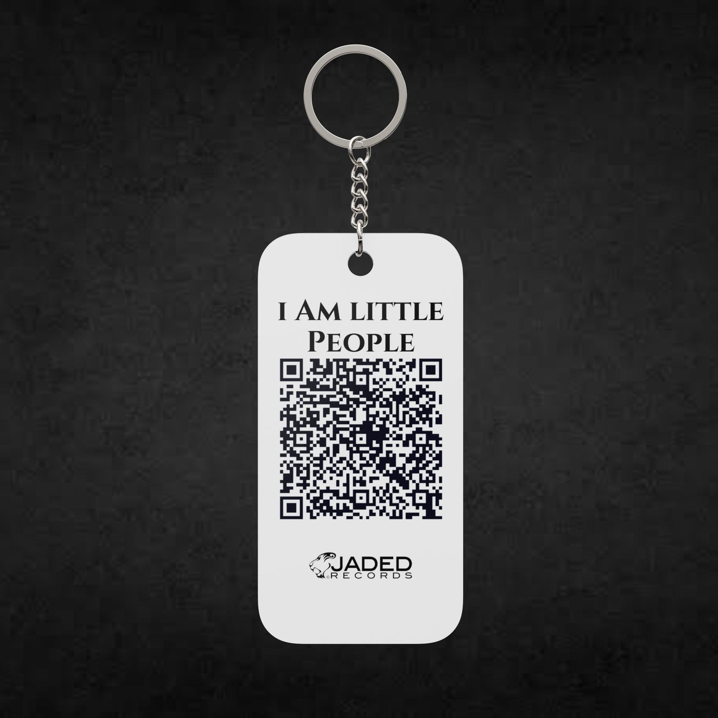 Double-Sided Keychain Charm — "Give It All To God" Inspirational Keychain with QR Code