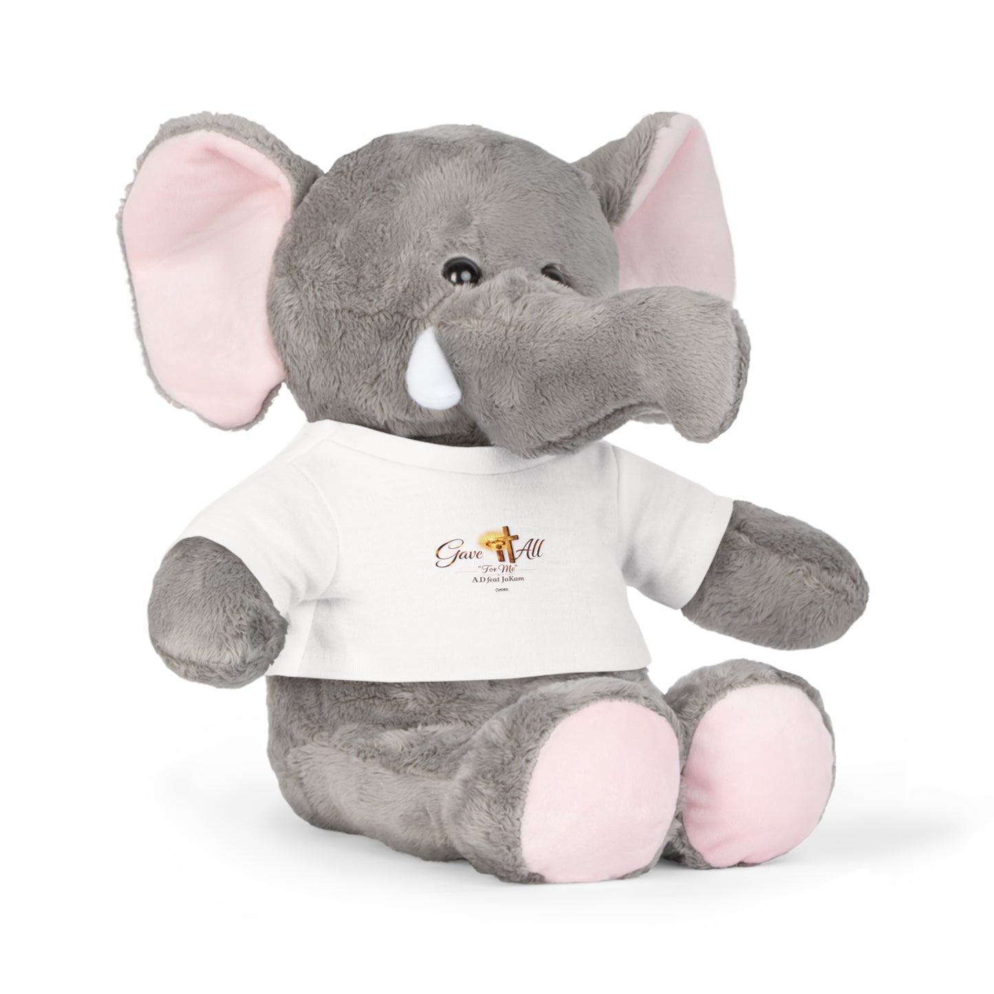 Religious Teddy Bear Plush with 'Give It All' T‑Shirt