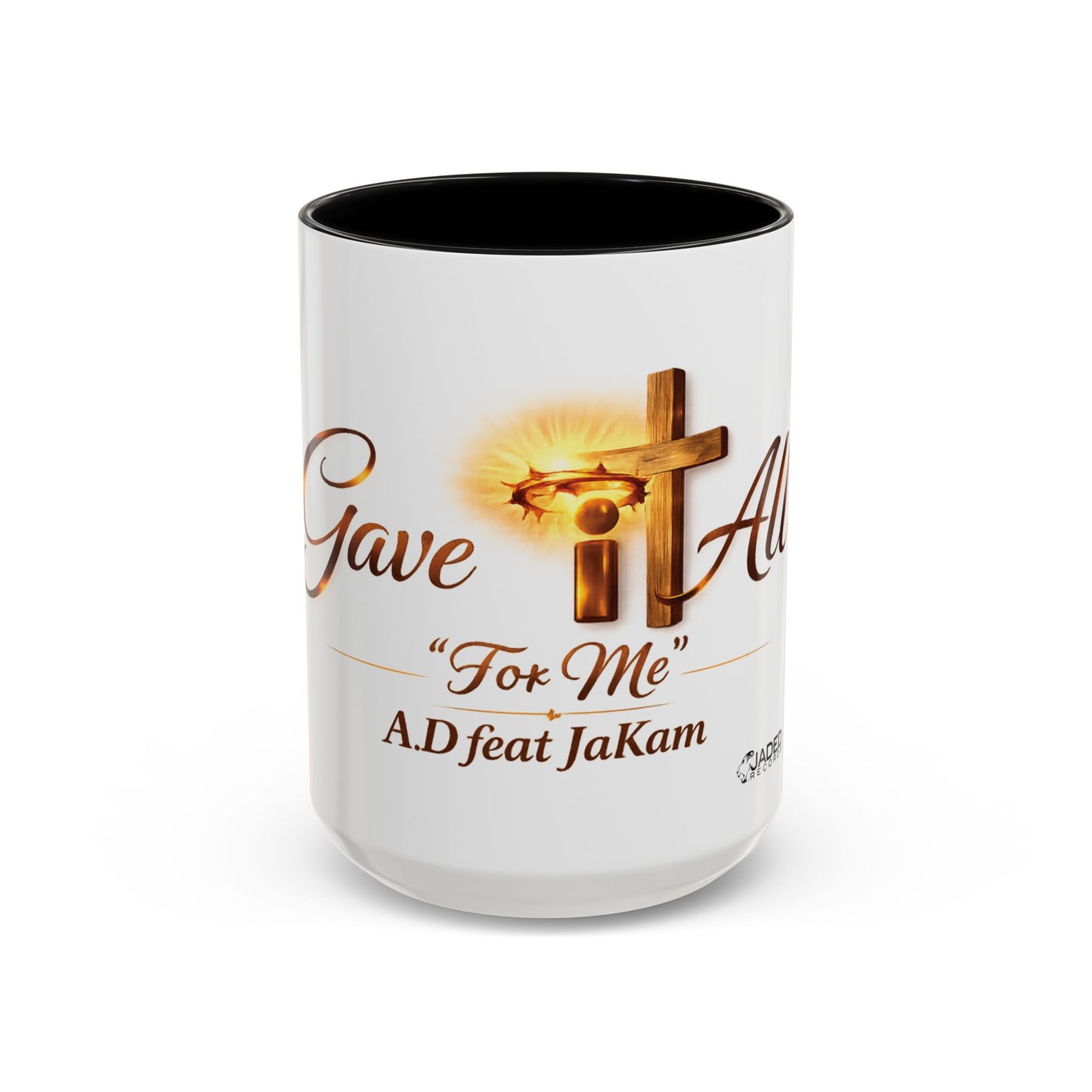 Christian Accent Coffee Mug - "Gave It All For Me" Cross Design (11/15oz)