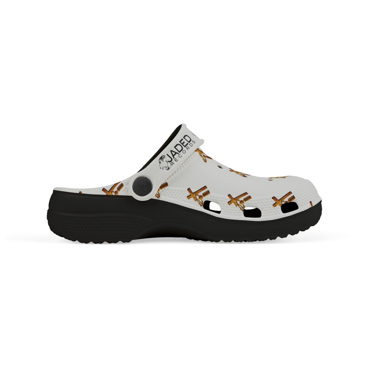 Kids Gingerbread Pattern EVA Clogs — Holiday Slip-On Shoes
