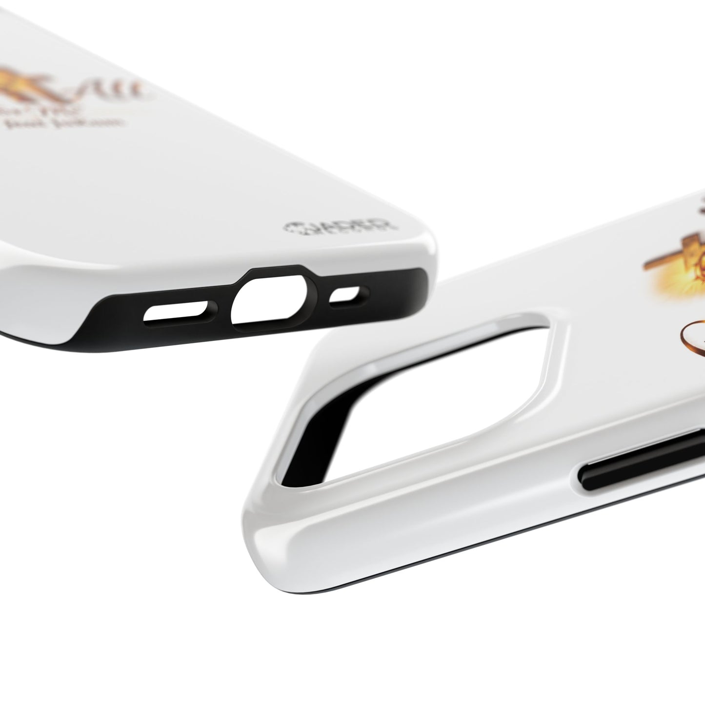 Slim Protective Phone Case — Gold Cross “Gave It All / For Me”