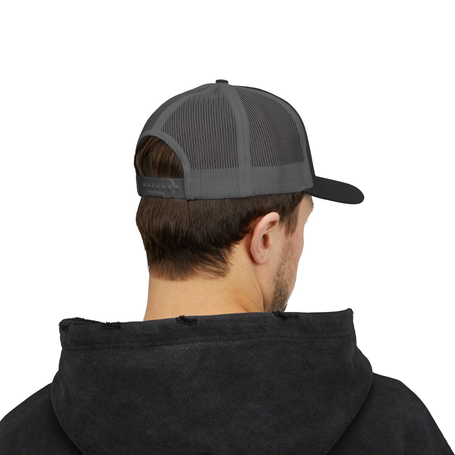 Christian Trucker Cap — "Gave It All For Me" Cross Snapback