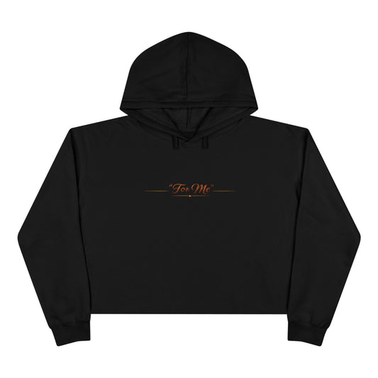 Crop Hoodie — "Gave It All" Inspirational Christian Cropped Hoodie ("For Me" Back)