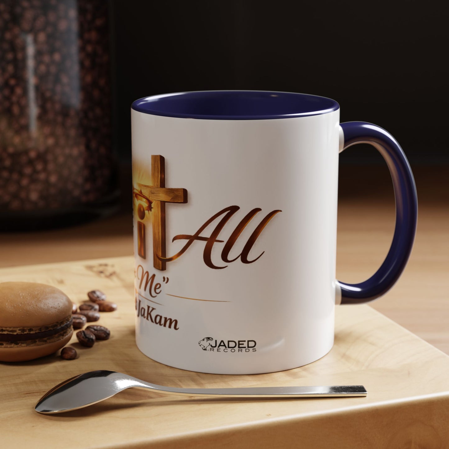 Christian Accent Coffee Mug - "Gave It All For Me" Cross Design (11/15oz)