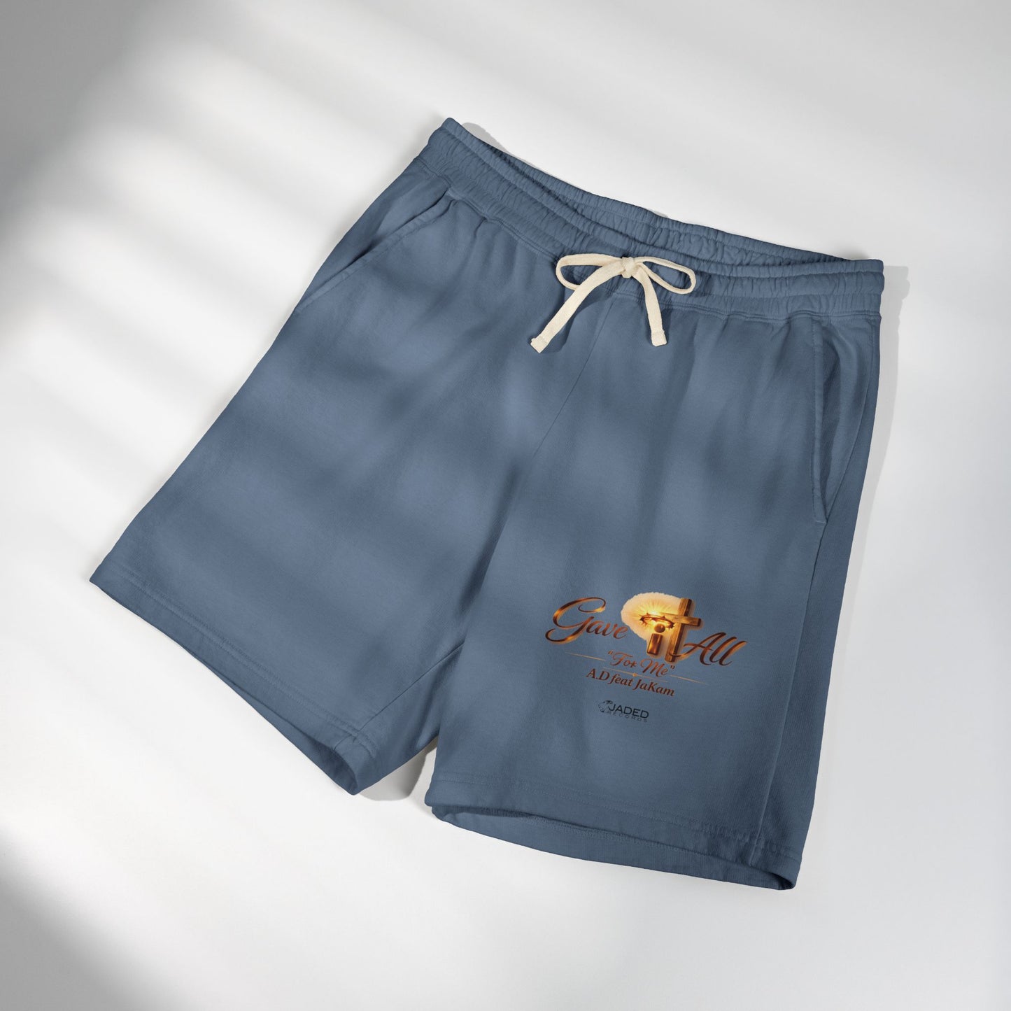 Gave It All Cross Graphic Fleece Sweat Shorts