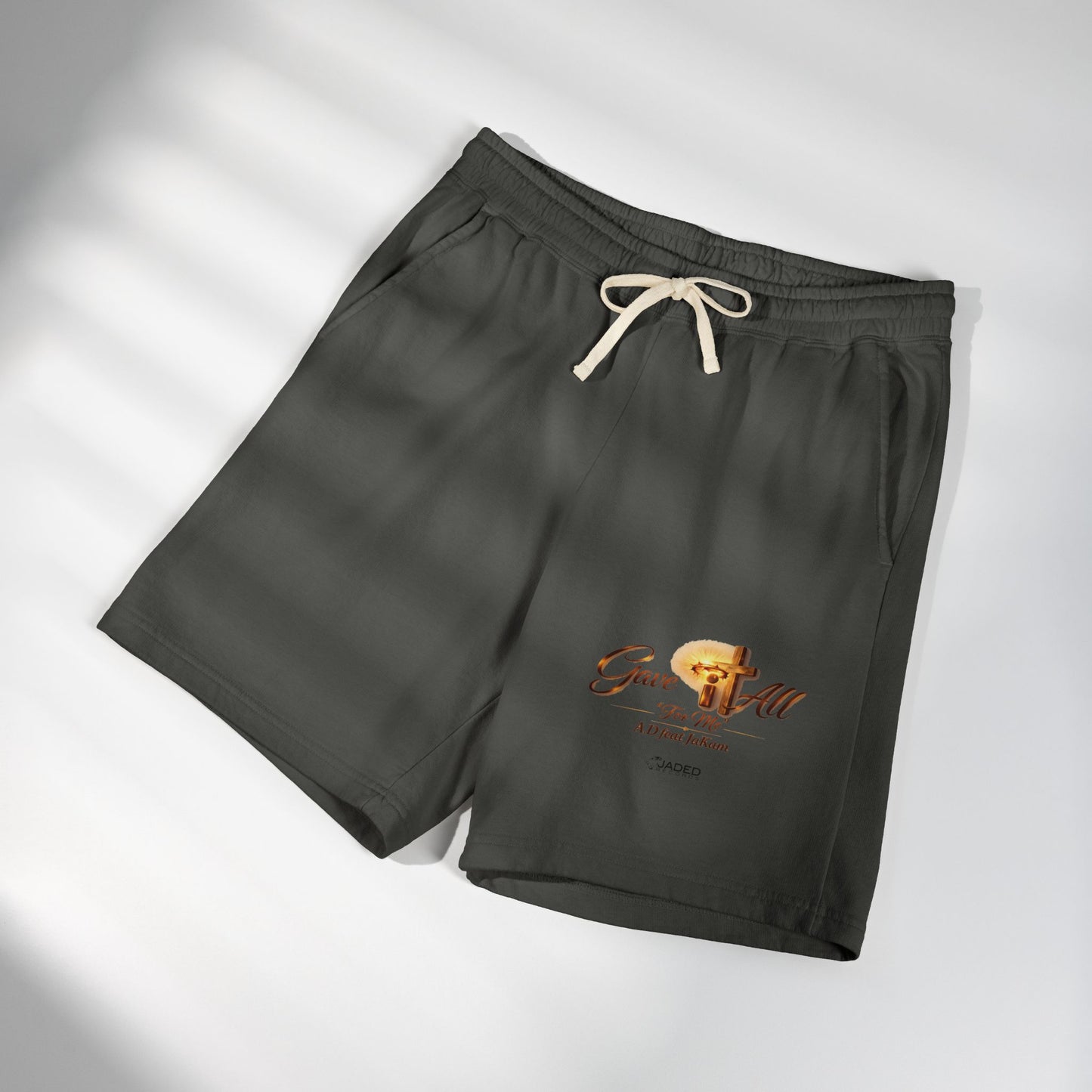 Gave It All Cross Graphic Fleece Sweat Shorts