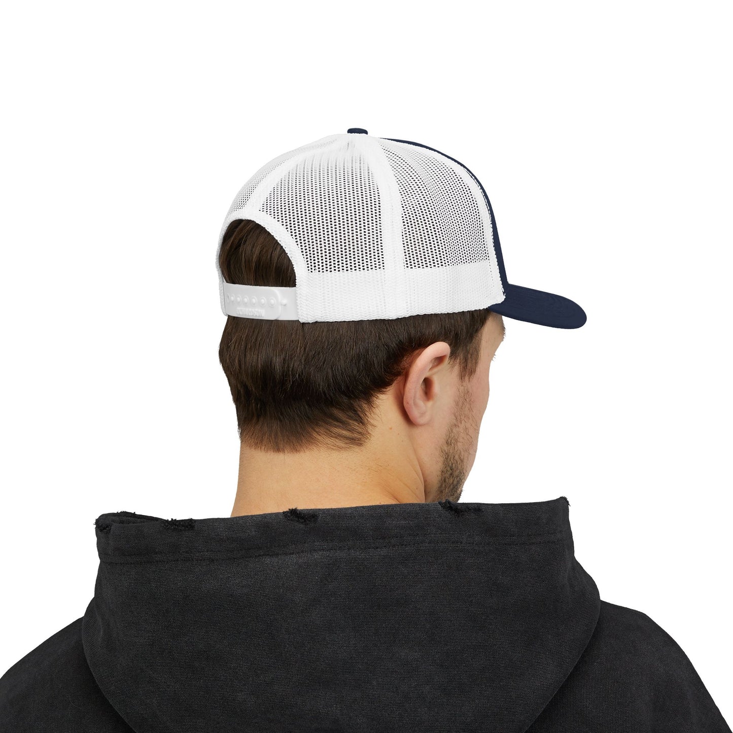 Christian Trucker Cap — "Gave It All For Me" Cross Snapback