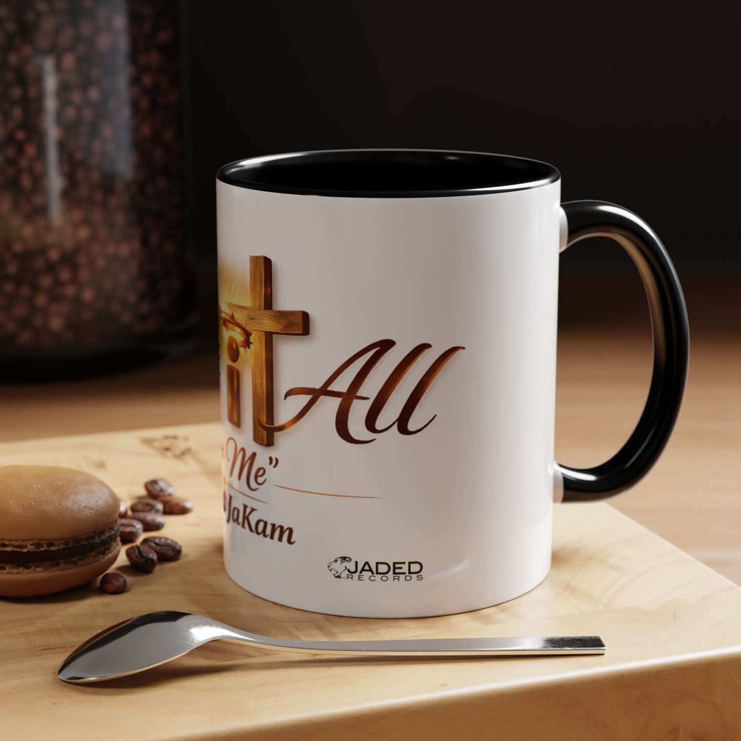 Christian Accent Coffee Mug - "Gave It All For Me" Cross Design (11/15oz)