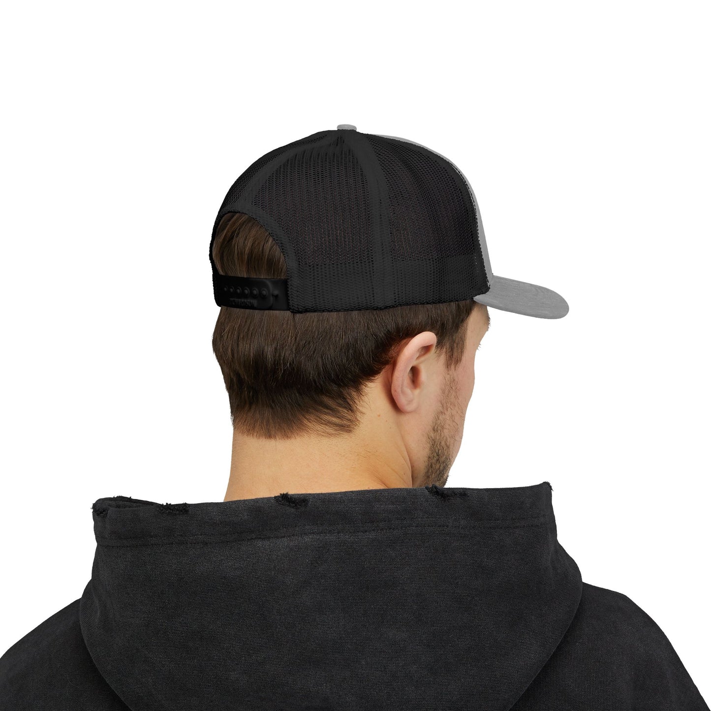 Christian Trucker Cap — "Gave It All For Me" Cross Snapback