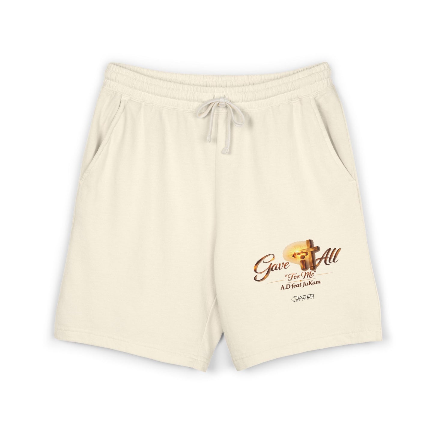Gave It All Cross Graphic Fleece Sweat Shorts