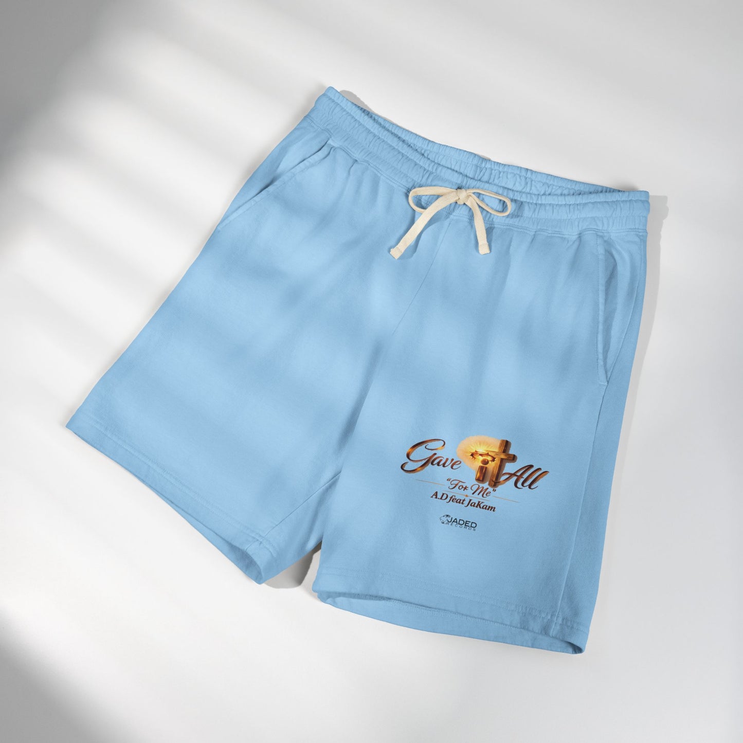 Gave It All Cross Graphic Fleece Sweat Shorts